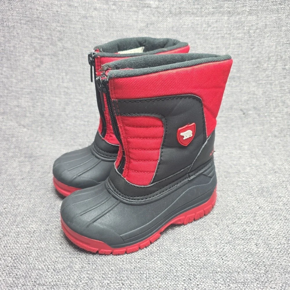 Arctic Shield Red And Black Boys Size 9 Boots Good Condition Pre-owned
